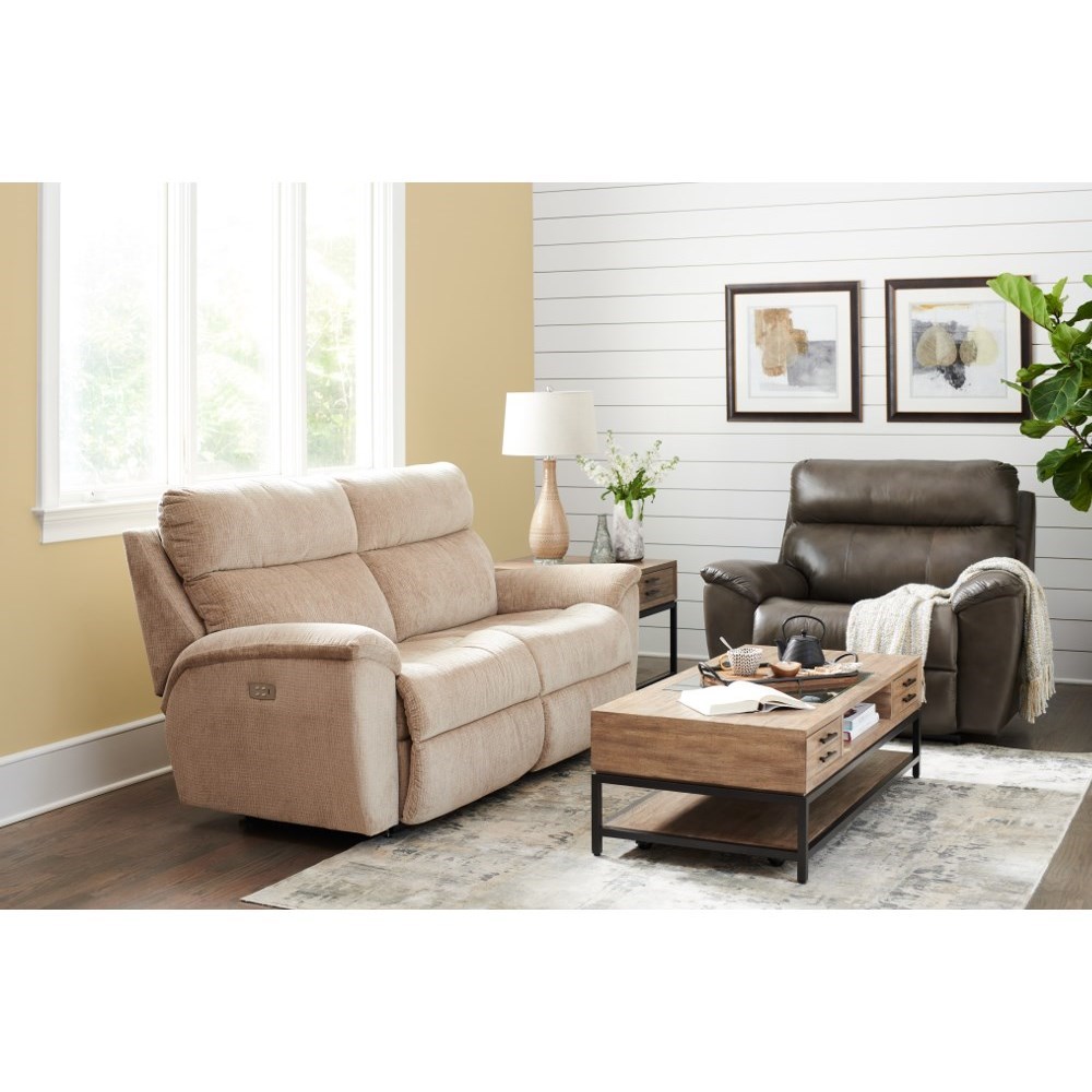 La Z Boy Roman 443722 B169061 2 Seat Full Reclining Sofa with Wide Seats Conlin s Furniture Reclining Sofa